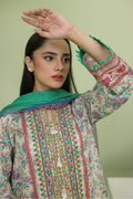 Zellbury | Unstitched 2 Piece Lawn | Embroidered Shirt Dupatta - 1714 - House Of Zarish