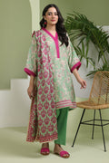 Zellbury | Unstitched 3 Piece Lawn | Shirt Shalwar Dupatta - 1502 - House Of Zarish