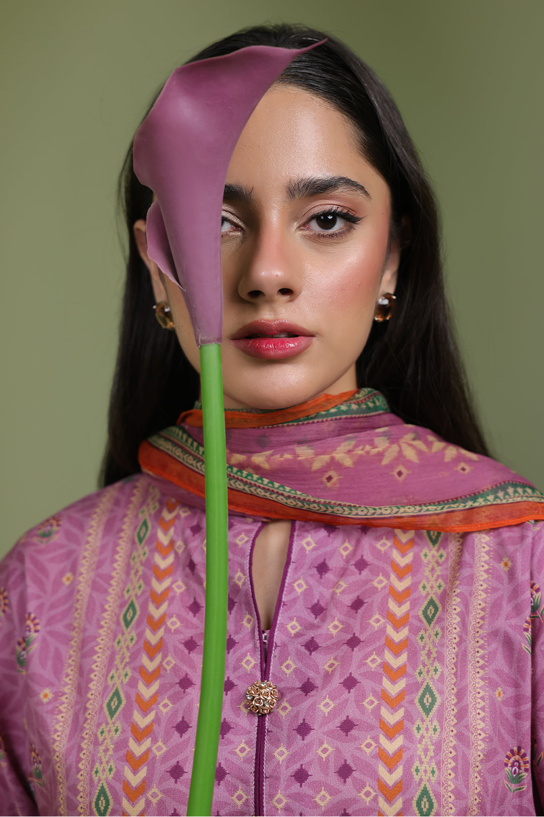 Zellbury | Unstitched 3 Piece Lawn | Shirt Shalwar Dupatta - 1718 - House Of Zarish