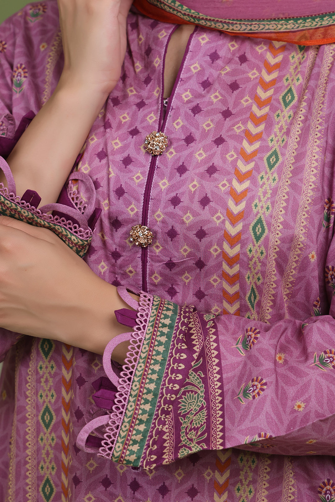 Zellbury | Unstitched 3 Piece Lawn | Shirt Shalwar Dupatta - 1718 - Libasekhas