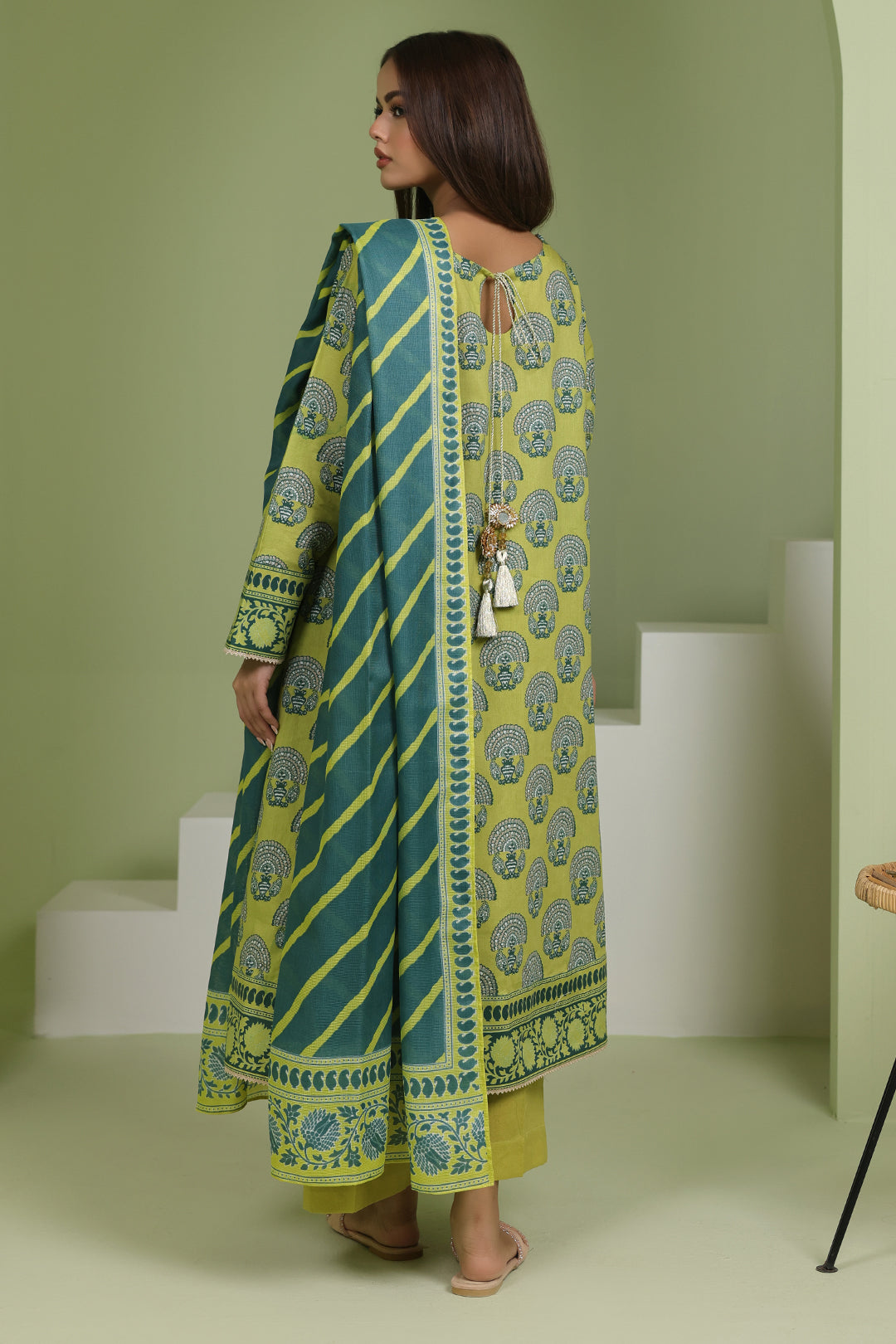 Zellbury | Unstitched 3 Piece Lawn | Shirt Shalwar Dupatta - 1720 - House Of Zarish