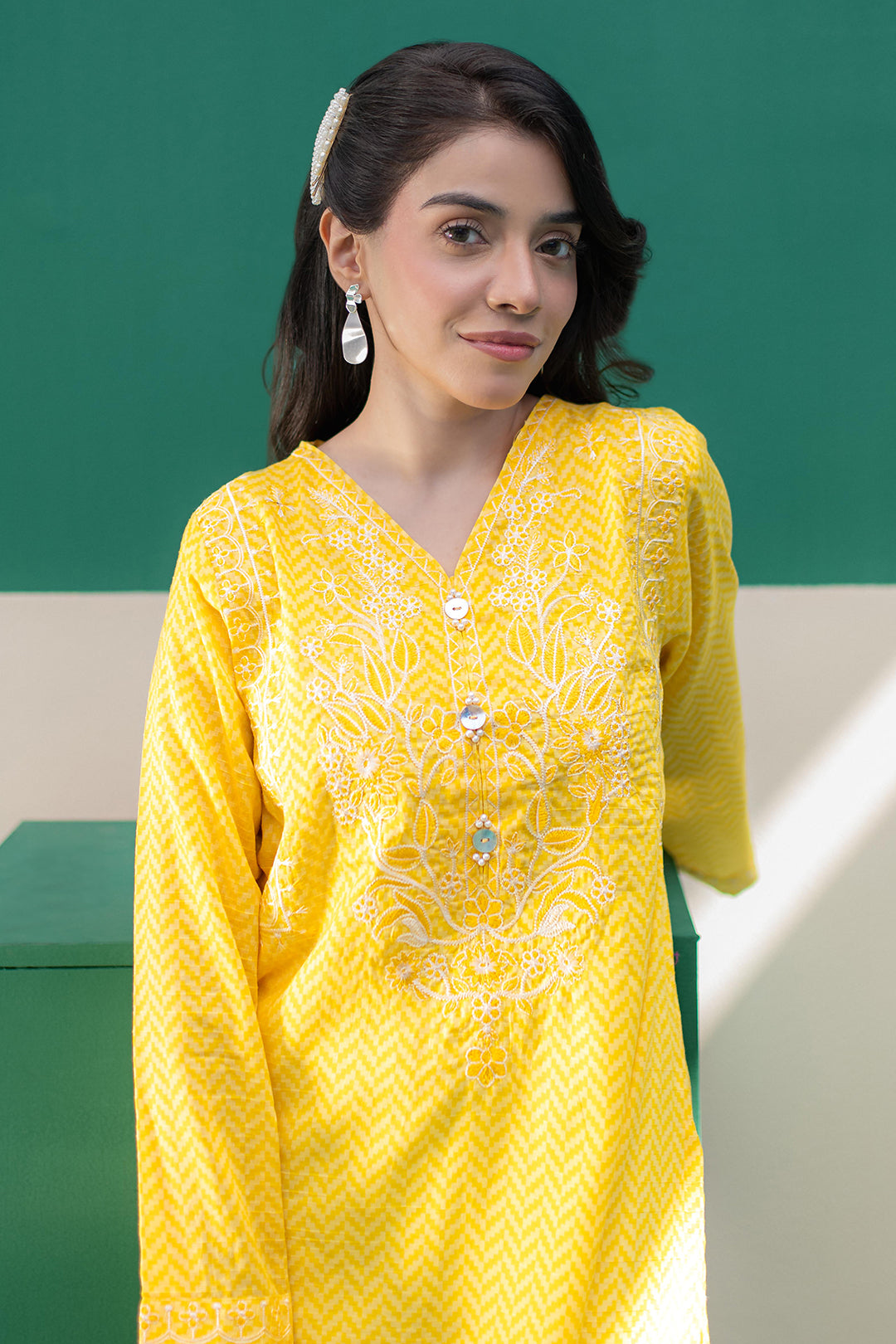 Zellbury | Summer Pret | Embroidered Kurta - 2895 - Libasekhas