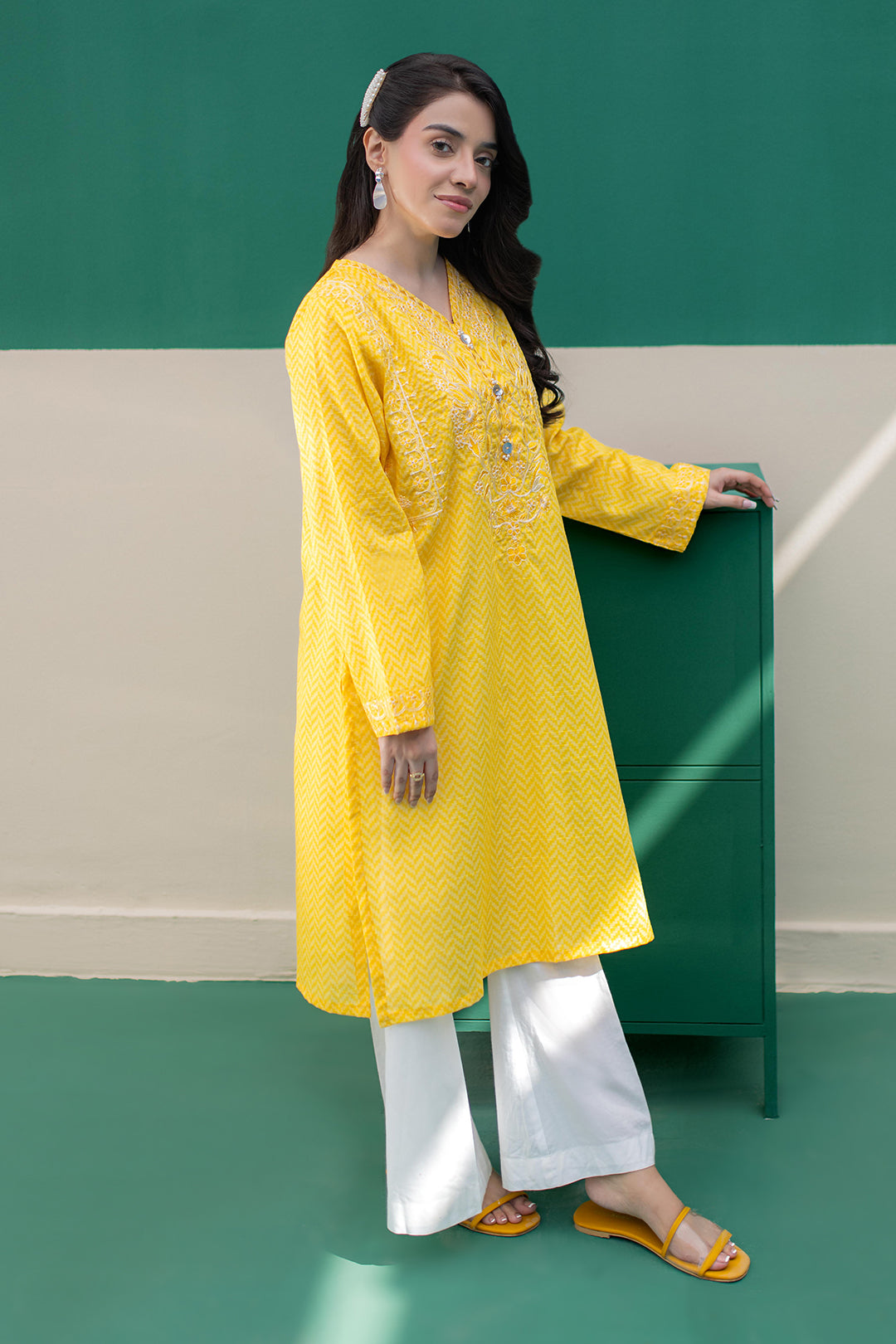 Zellbury | Summer Pret | Embroidered Kurta - 2895 - Libasekhas