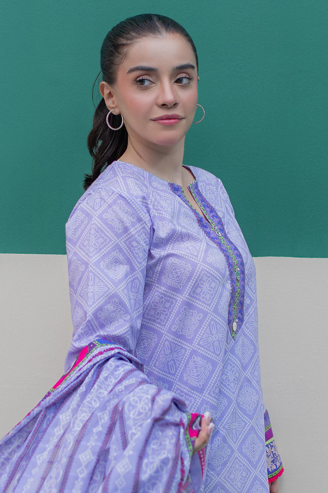Zellbury | Summer Pret | Kurta Dupatta Trouser - 2828 - House Of Zarish