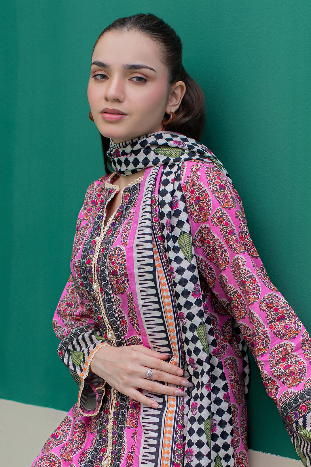 Zellbury | Summer Pret | Kurta Dupatta Trouser - 2830 - Libasekhas