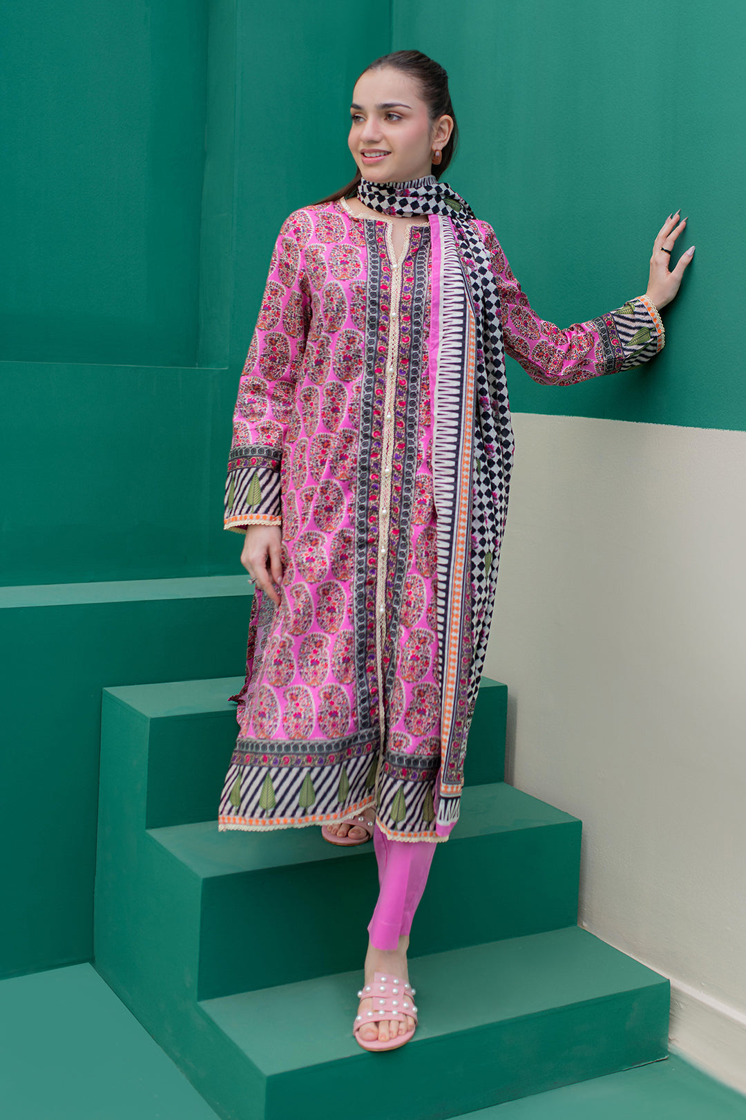 Zellbury | Summer Pret | Kurta Dupatta Trouser - 2830 - House Of Zarish