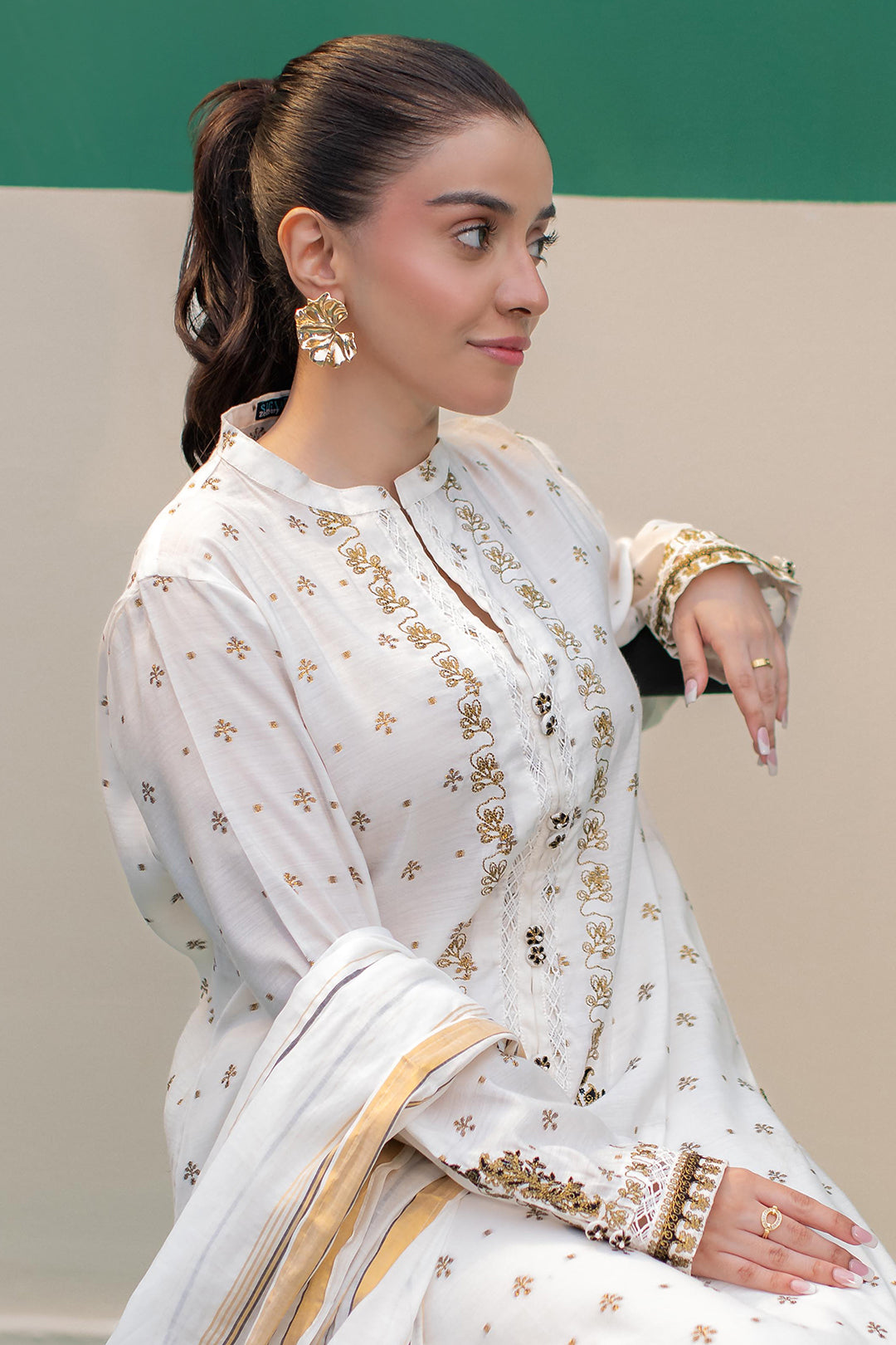 Zellbury | Summer Pret | Embroidered Kurta Dupatta - 1978 - House Of Zarish