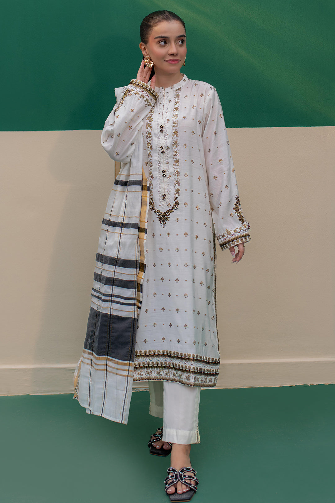 Zellbury | Summer Pret | Embroidered Kurta Dupatta - 1978 - Libasekhas