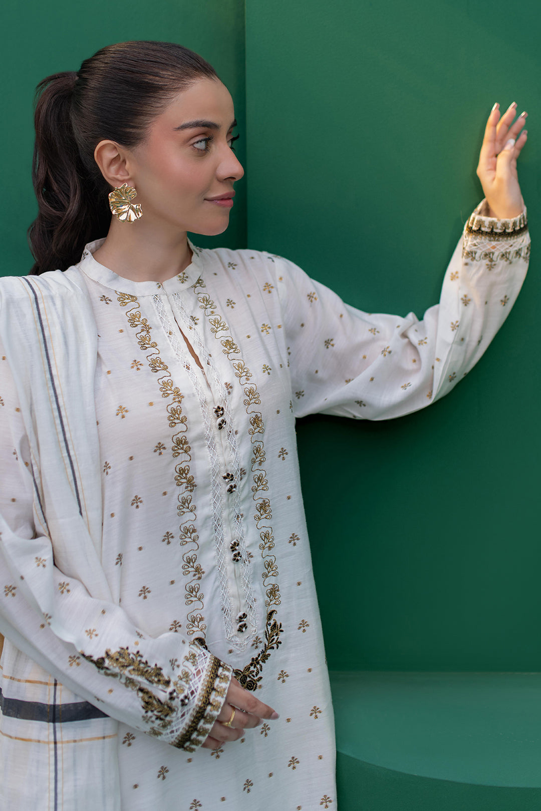Zellbury | Summer Pret | Embroidered Kurta Dupatta - 1978 - Libasekhas