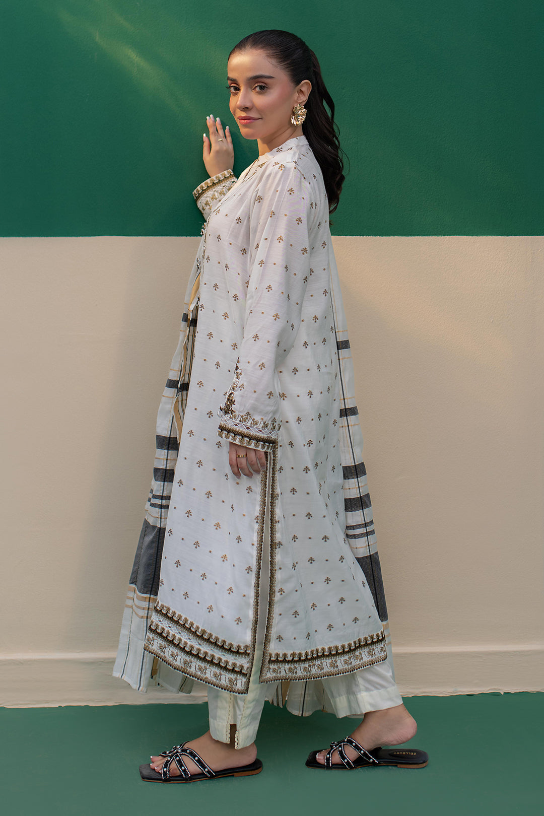 Zellbury | Summer Pret | Embroidered Kurta Dupatta - 1978 - House Of Zarish