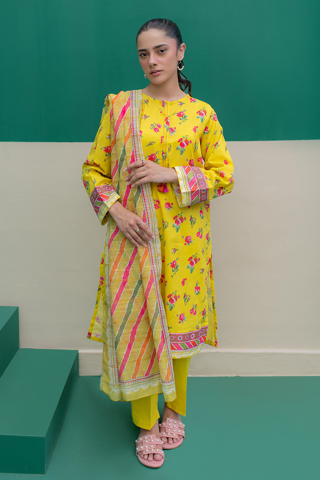 Zellbury | Summer Pret | Kurta Dupatta Trouser - 2111 - House Of Zarish
