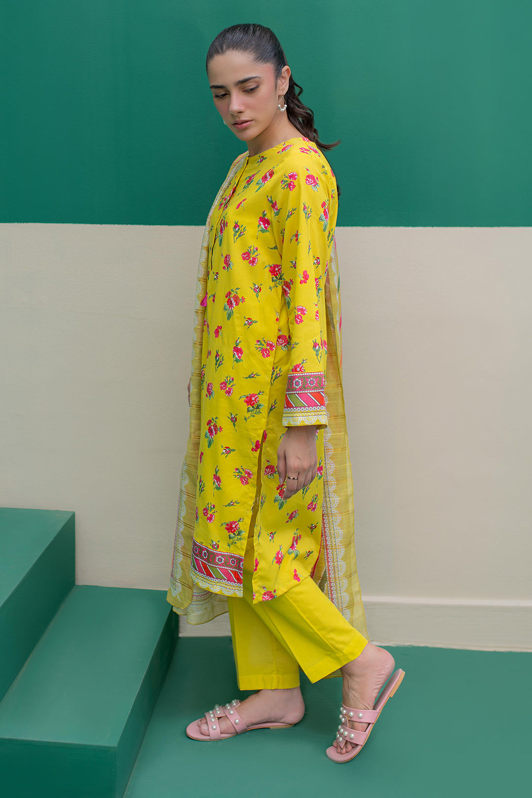 Zellbury | Summer Pret | Kurta Dupatta Trouser - 2111 - House Of Zarish