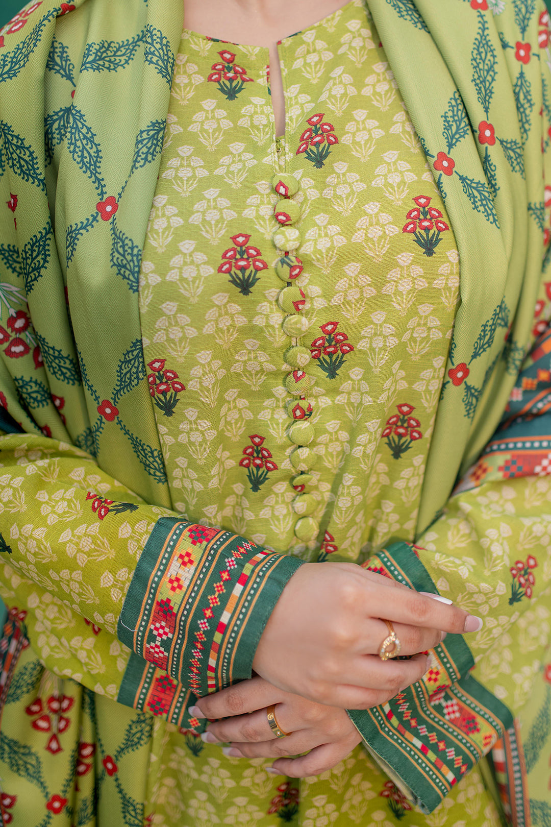 Zellbury | Winter Pret | Kurta Shawl Trouser - 2943 - House Of Zarish