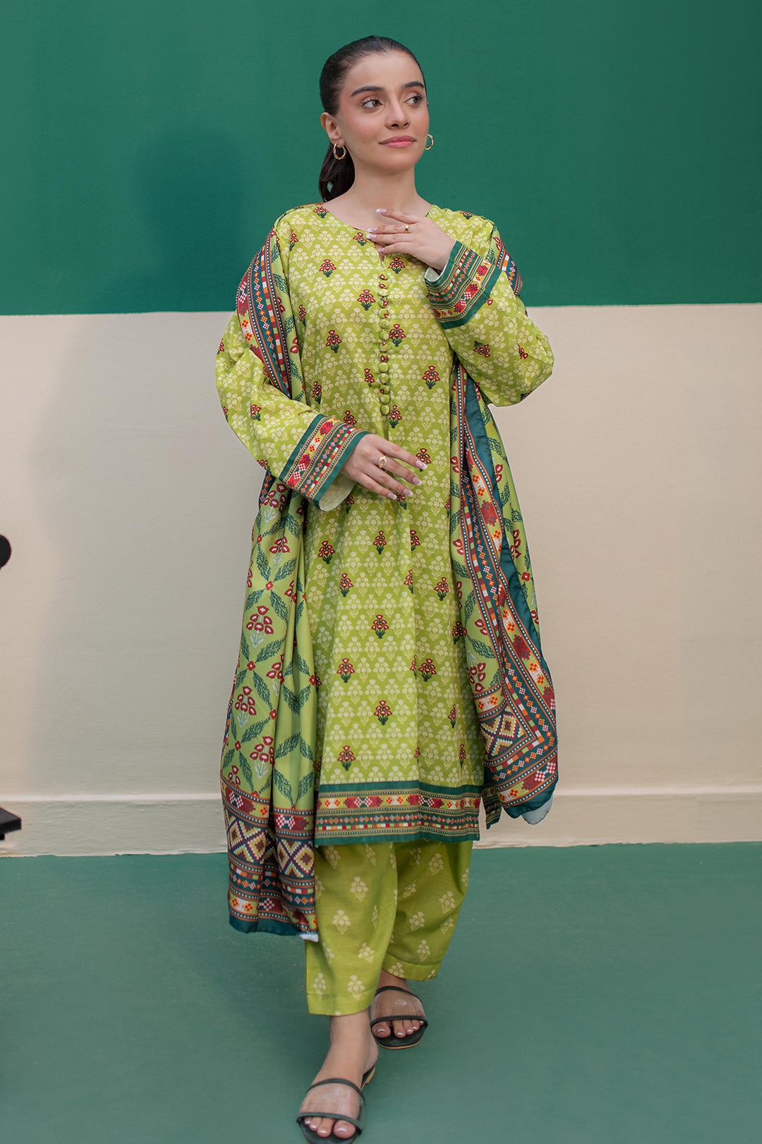 Zellbury | Winter Pret | Kurta Shawl Trouser - 2943 - House Of Zarish