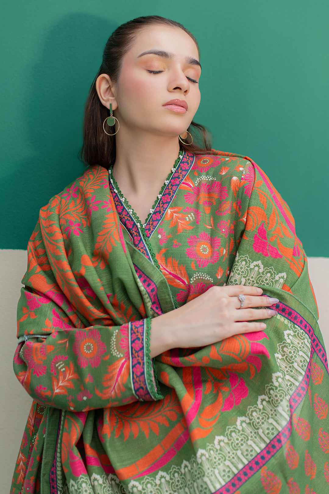 Zellbury | Winter Pret | Kurta Dupatta Trouser - 3088 - House Of Zarish