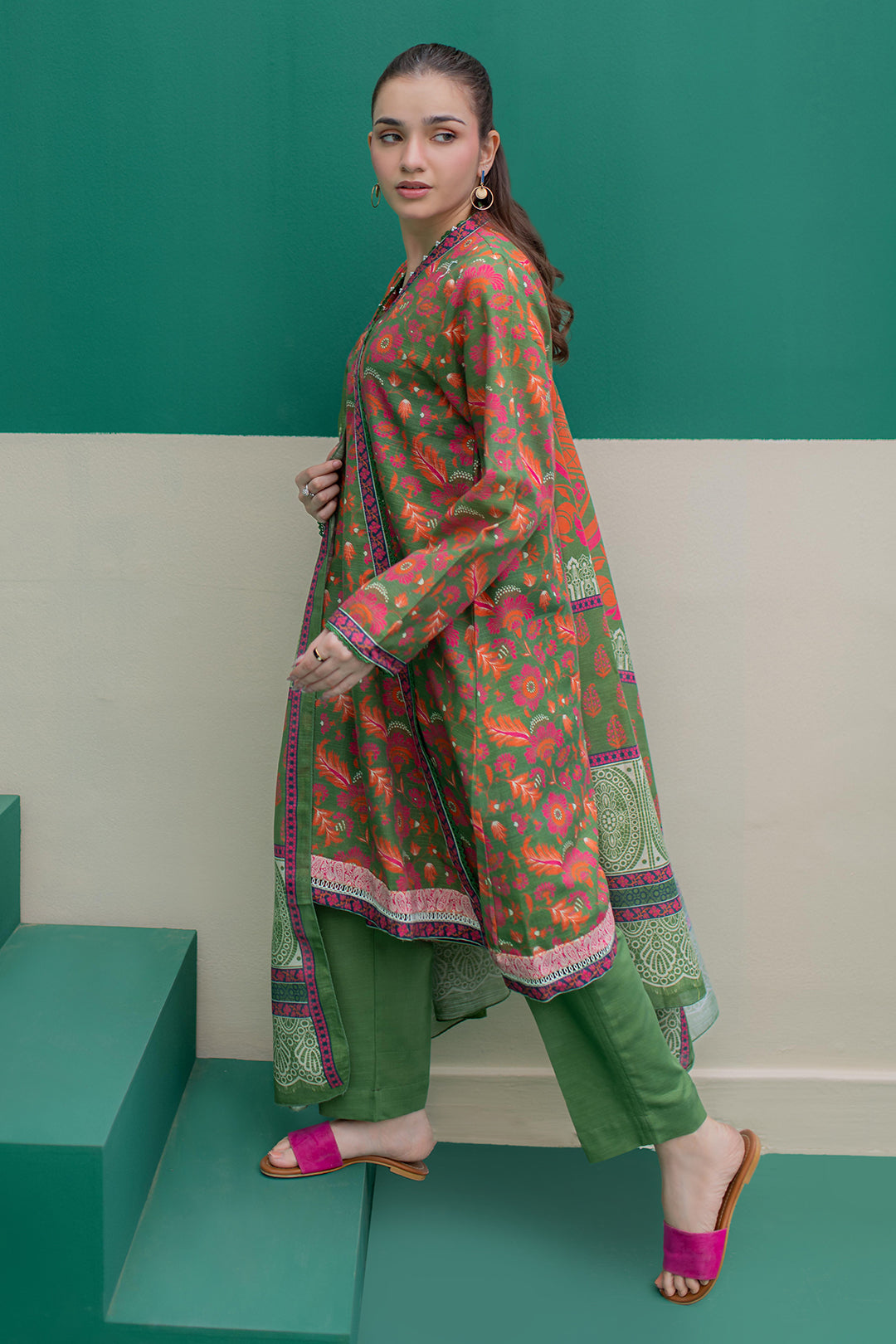 Zellbury | Winter Pret | Kurta Dupatta Trouser - 3088 - House Of Zarish