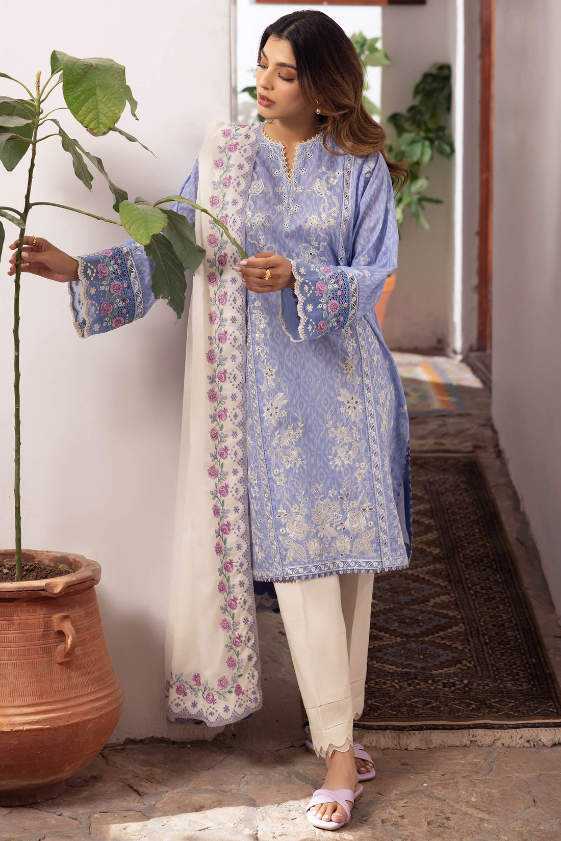 Zaha | Lawn 24 | NARINA (ZL24-15 B) - House Of Anaya