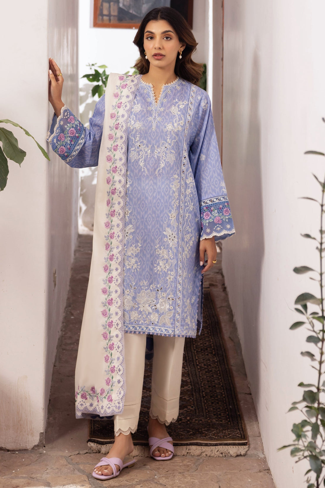 Zaha | Lawn 24 | NARINA (ZL24-15 B) - House Of Anaya