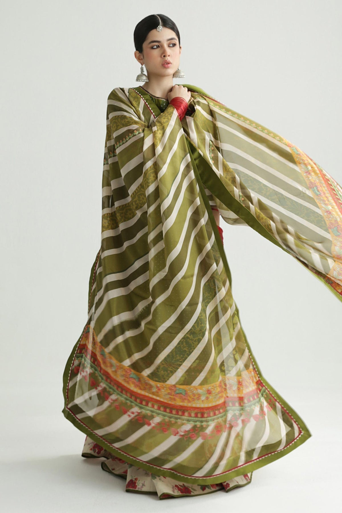 Zara Shahjahan | Luxury Lawn 24 | AAINA-8B - House of Zarish