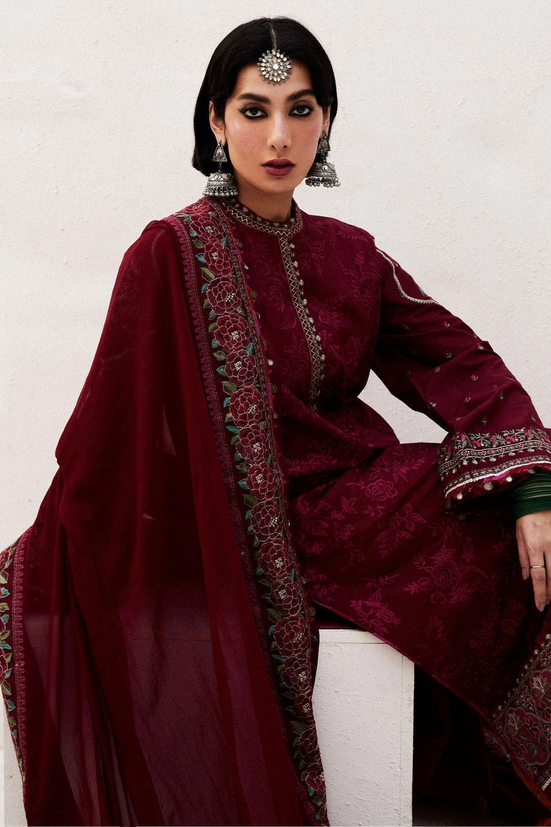 Zara Shahjahan | Luxury Lawn 24 | PARSA-9A - House Of Anaya