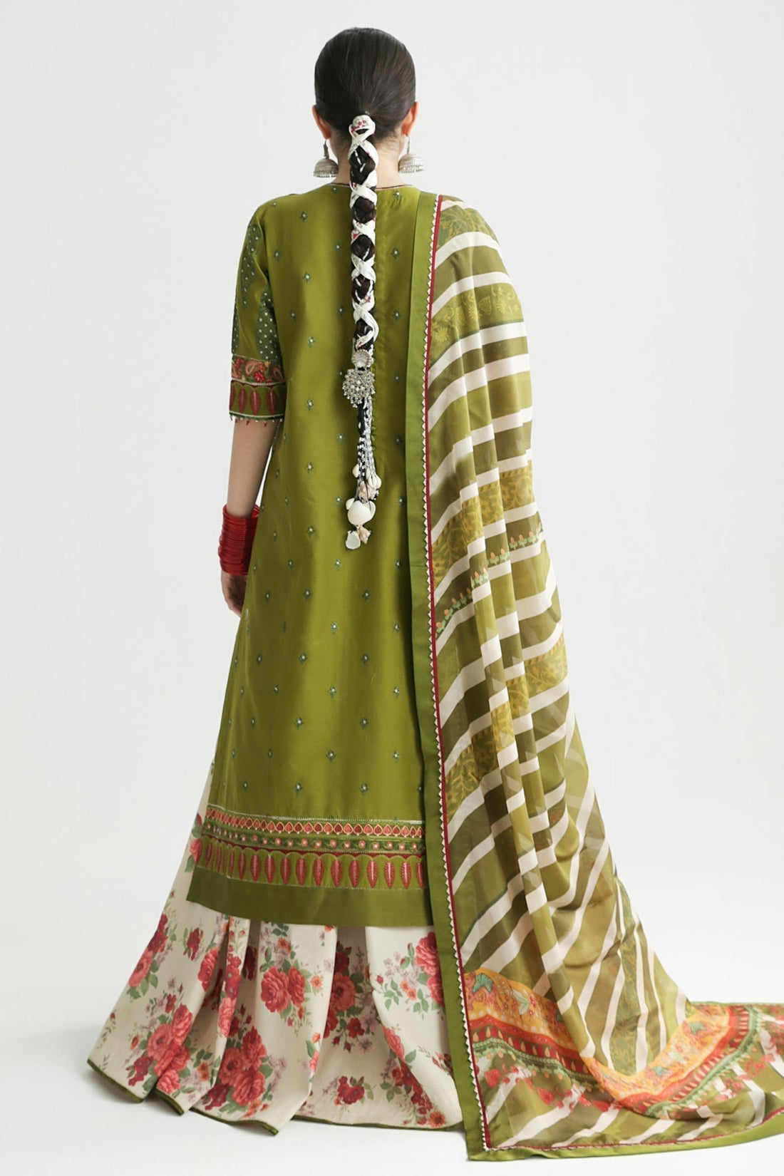 Zara Shahjahan | Luxury Lawn 24 | AAINA-8B - House of Zarish