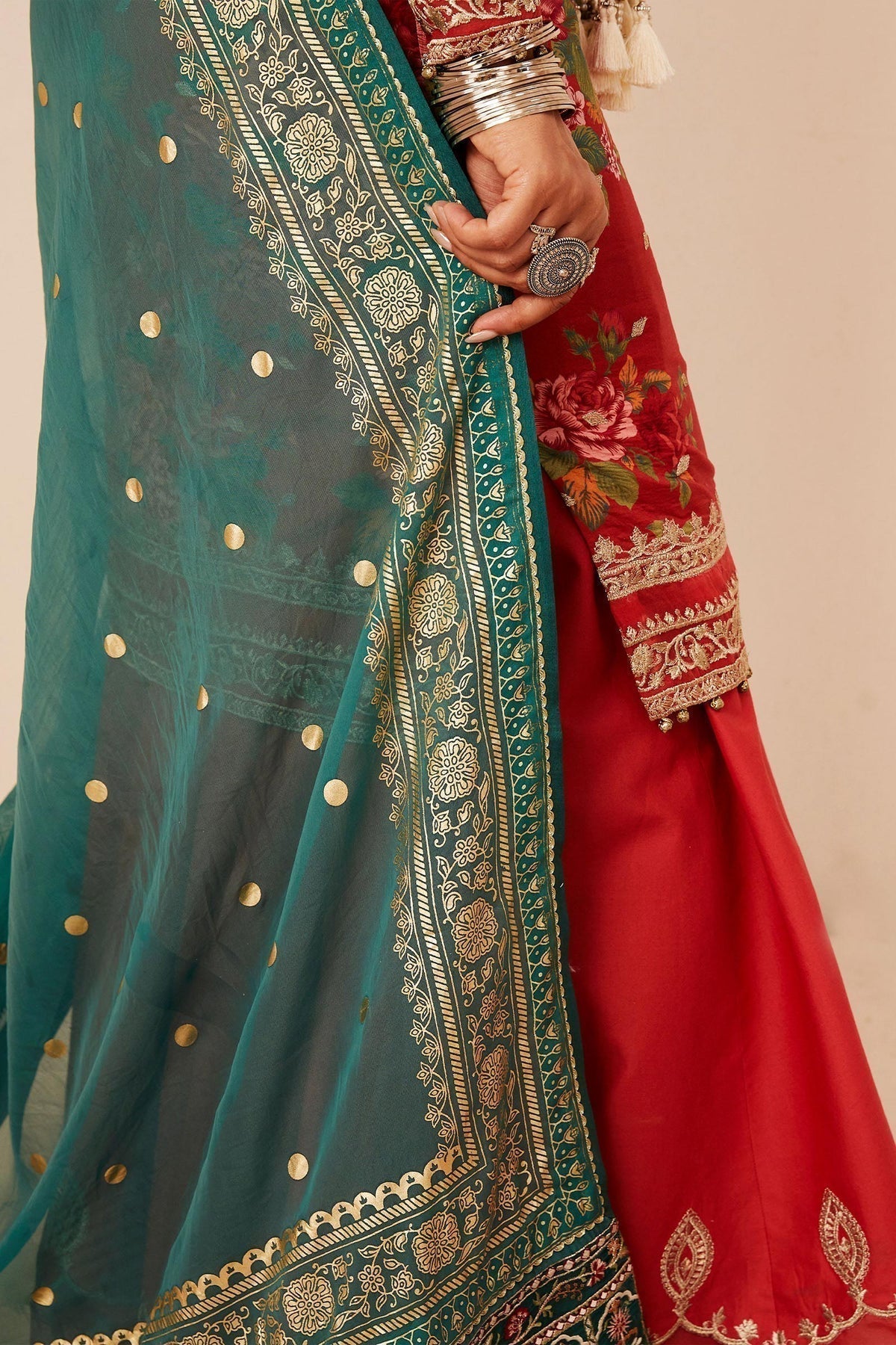 Zara Shahjahan | Luxury Lawn 24 | PHOOL KARI-13B - House of Zarish