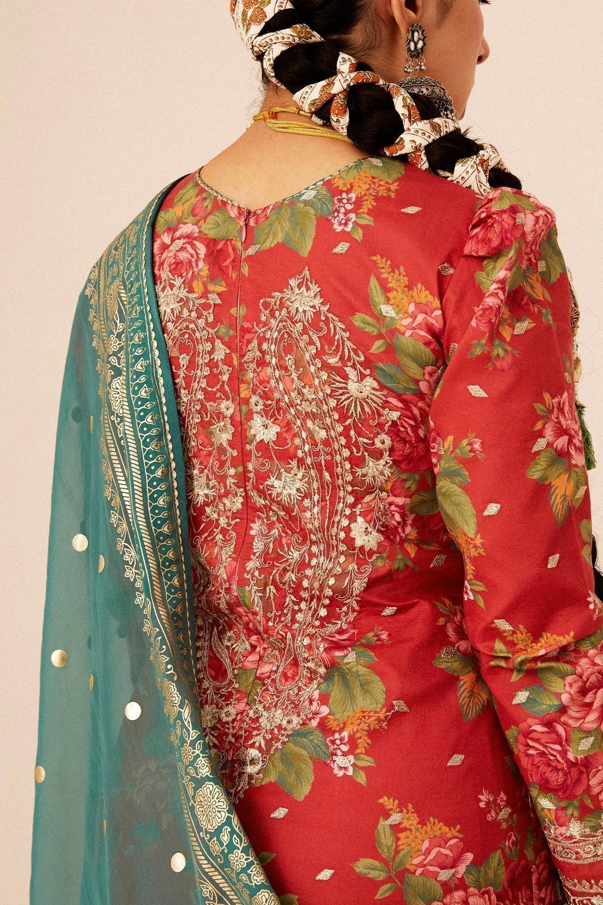 Zara Shahjahan | Luxury Lawn 24 | PHOOL KARI-13B - House of Zarish