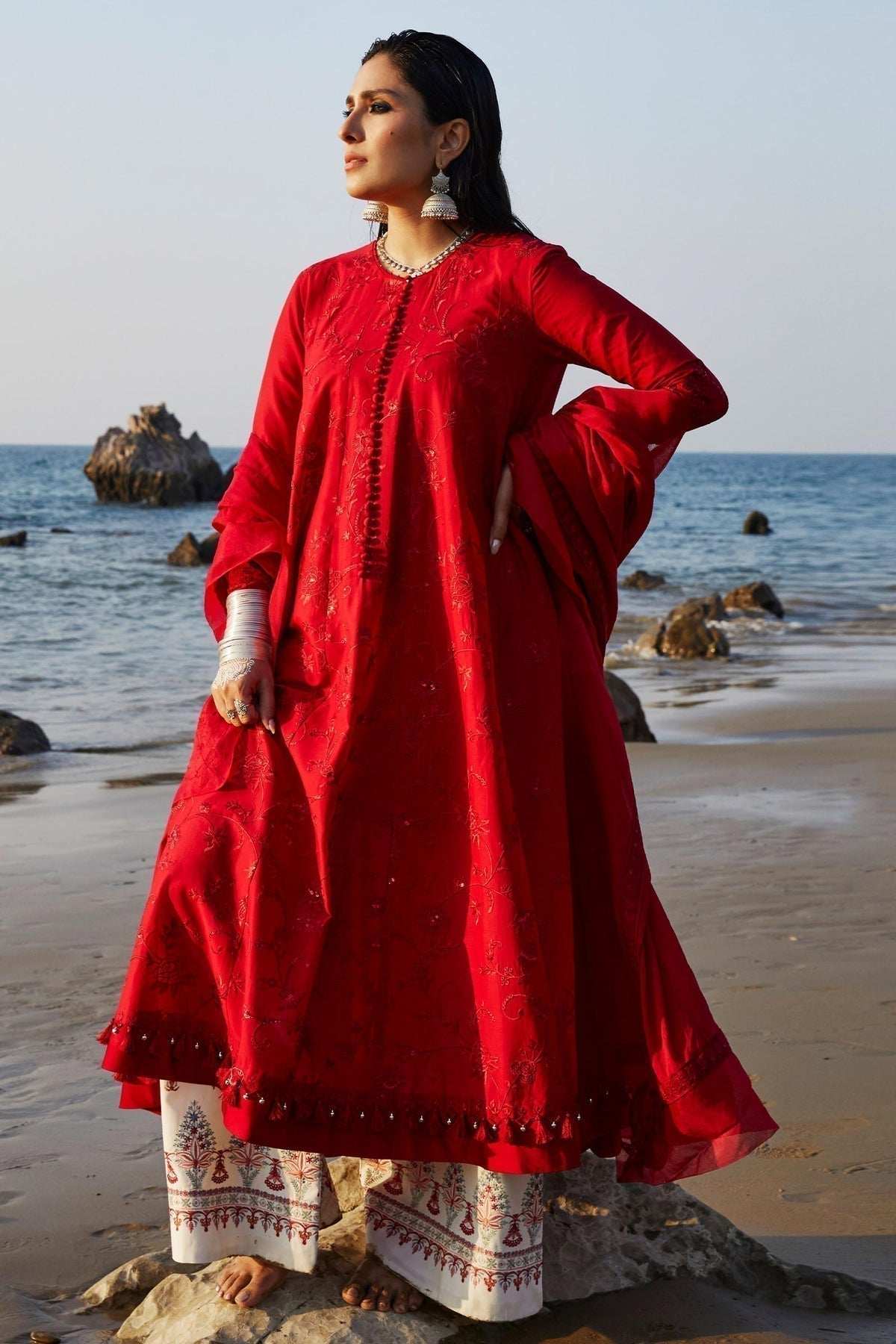 Zara Shahjahan | Luxury Lawn 24 | DEENA-12A - House of Zarish