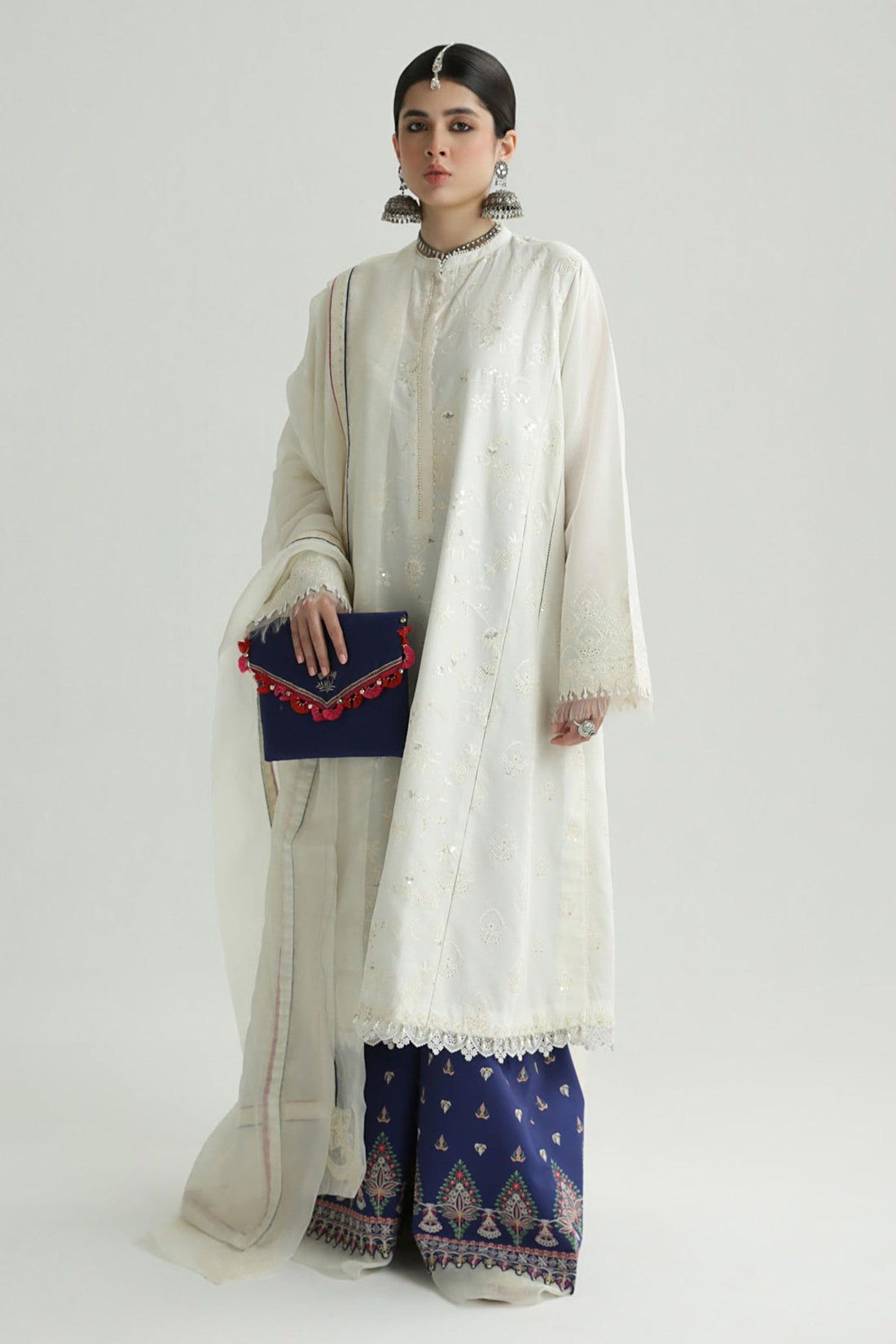 Zara Shahjahan | Luxury Lawn 24 | DEENA-12B - House of Zarish