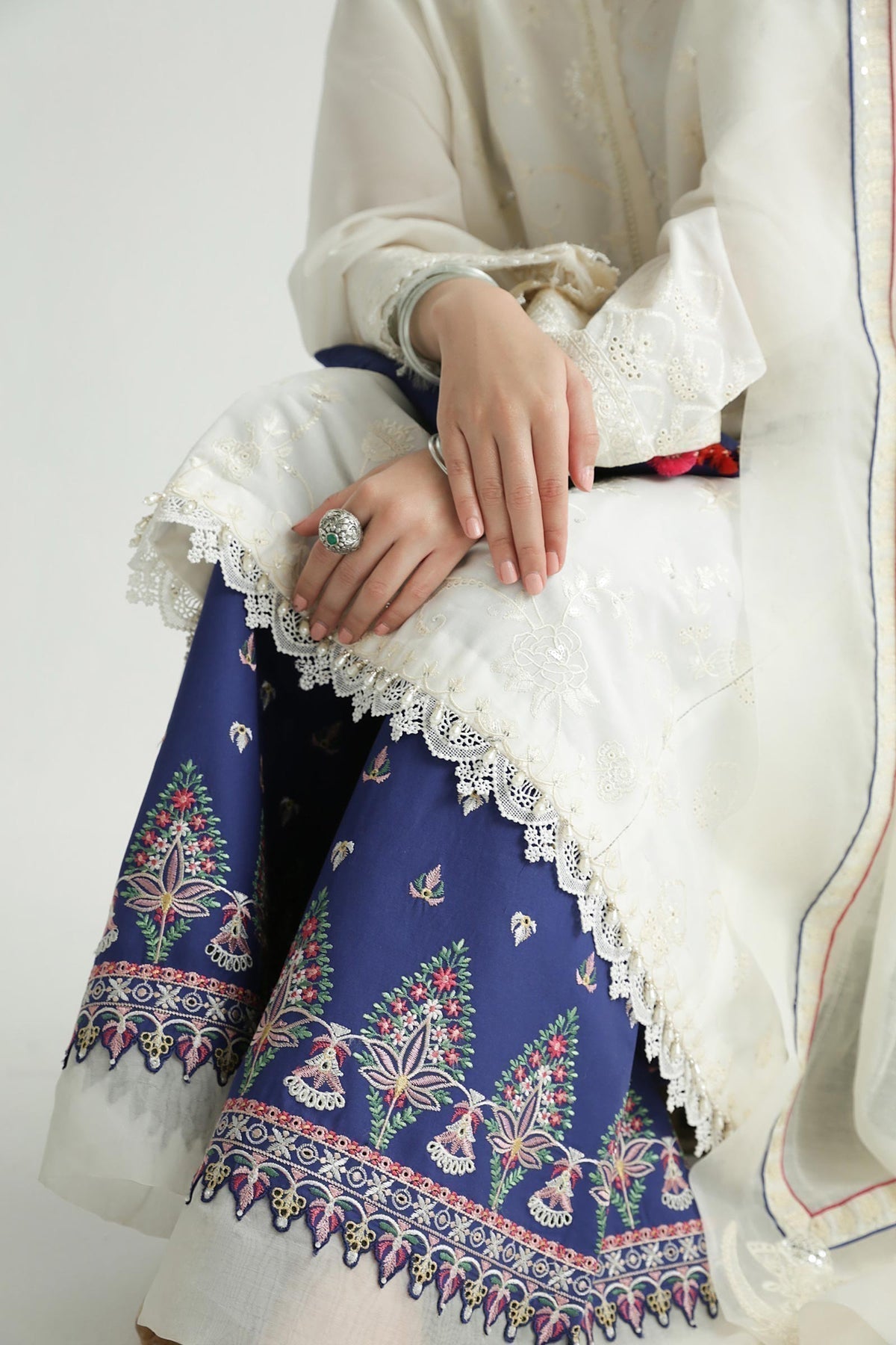 Zara Shahjahan | Luxury Lawn 24 | DEENA-12B - House of Zarish