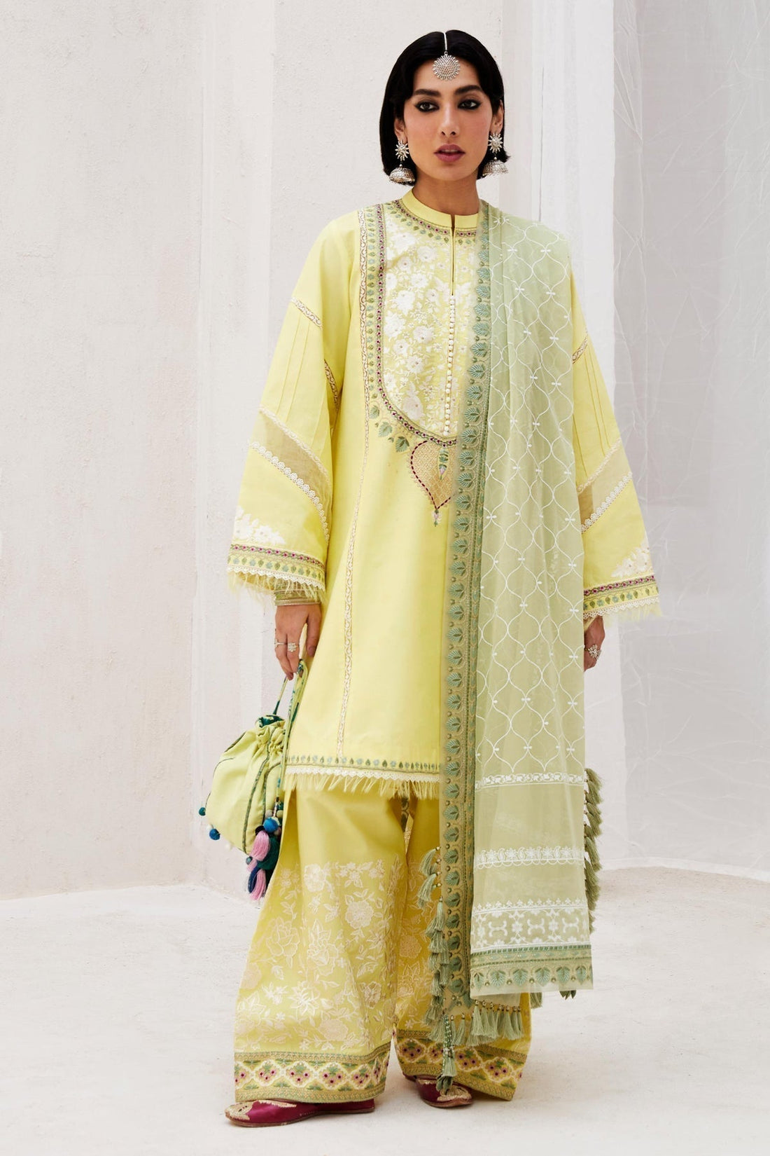 Zara Shahjahan | Luxury Lawn 24 | DILARA-15A - House of Zarish