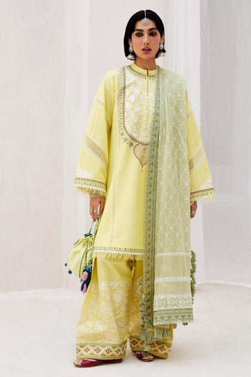 Zara Shahjahan | Luxury Lawn 24 | DILARA-15A - House of Zarish