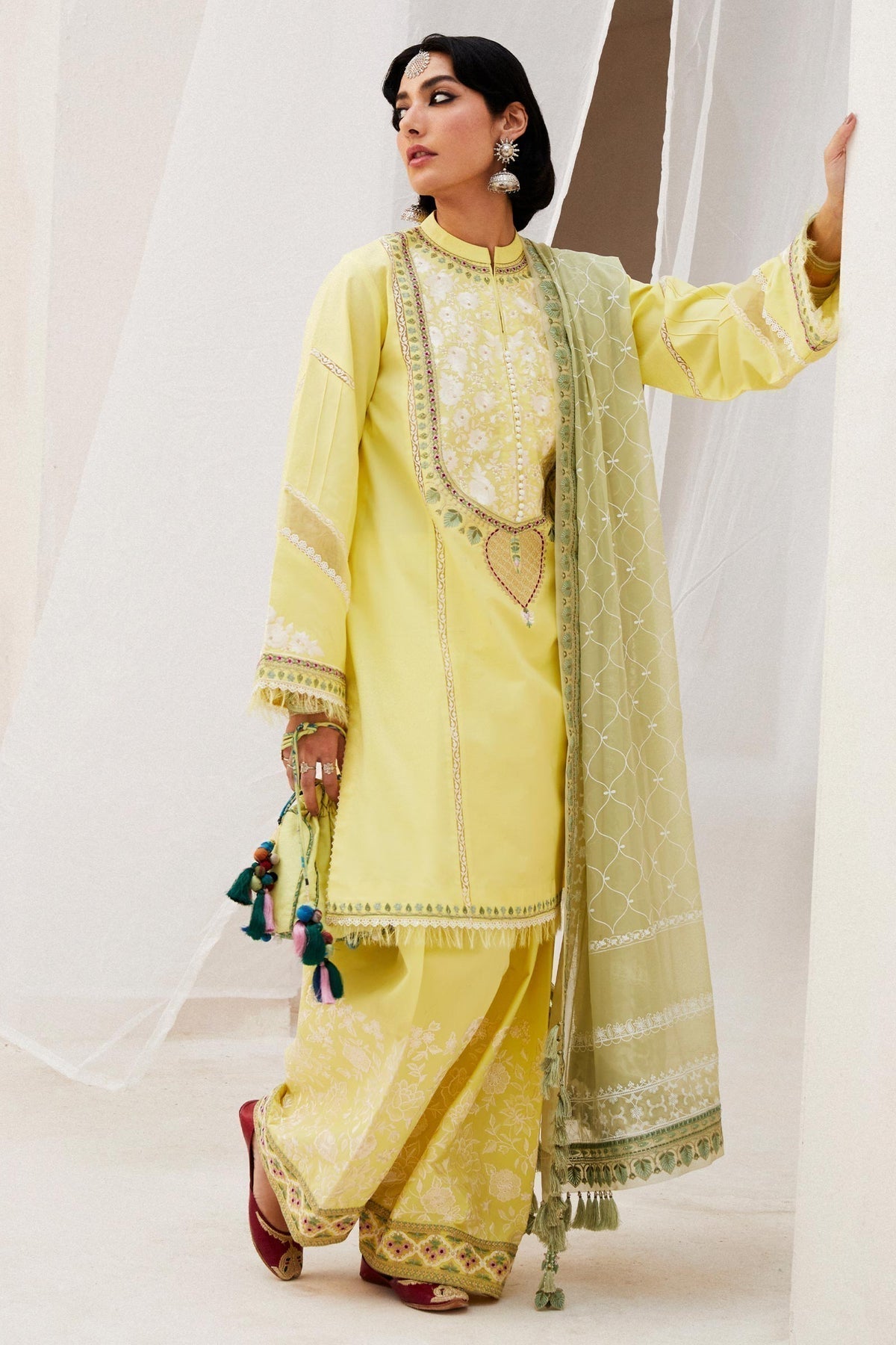Zara Shahjahan | Luxury Lawn 24 | DILARA-15A - House of Zarish