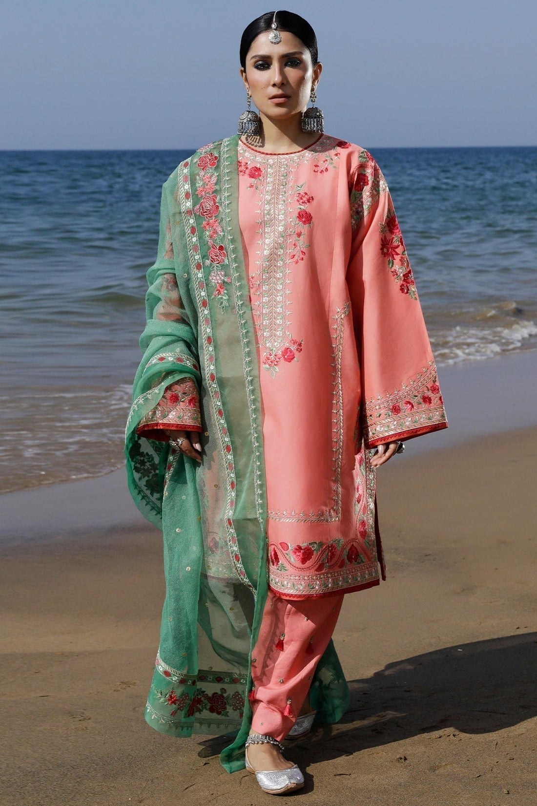 Zara Shahjahan | Luxury Lawn 24 | JIYA-6A - House of Zarish